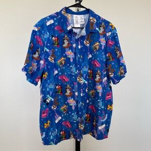 Limited Edition Disney Button Down Short Sleeve Shirt Large